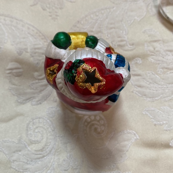 NWOT ceramic Santa Clause Votive candle holder - Picture 3 of 5